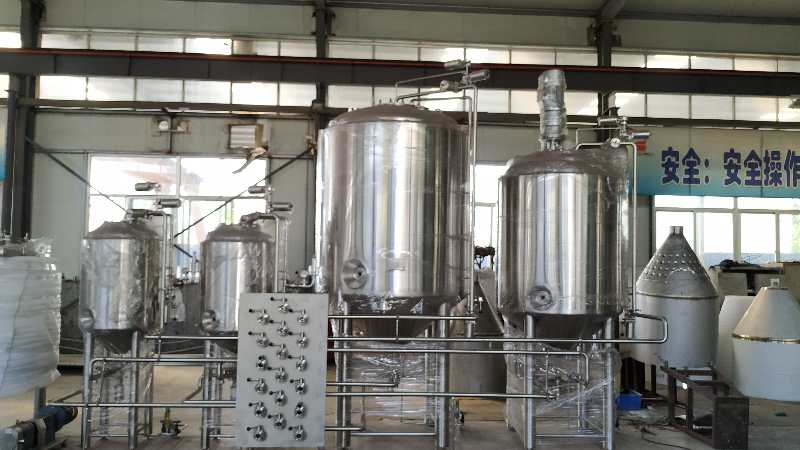 中国工厂生产的500L啤酒酿造系统广泛应用于ZZ啤酒厂