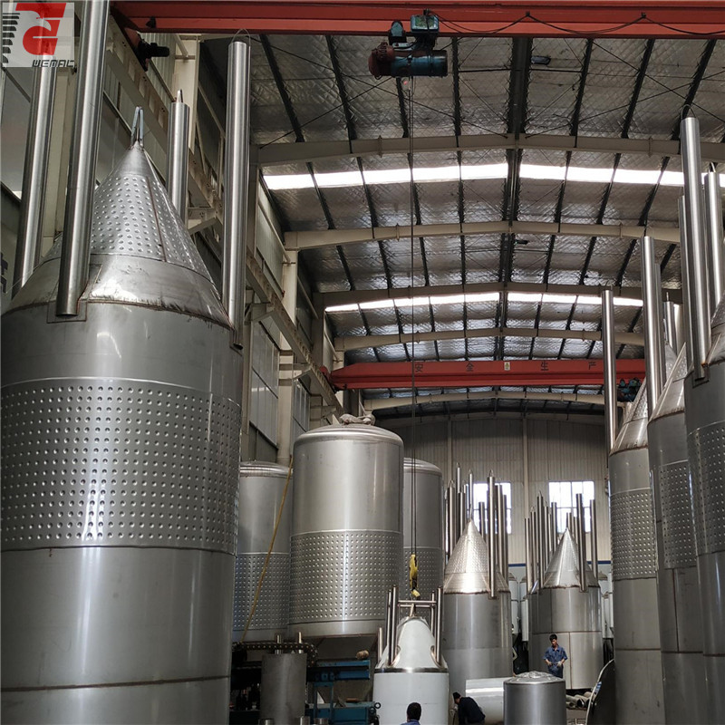 威马克6000L SUS304锥形啤酒酿造保温发酵罐畅销南非